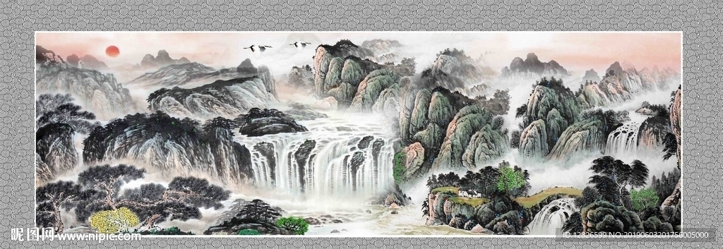 国画山水画