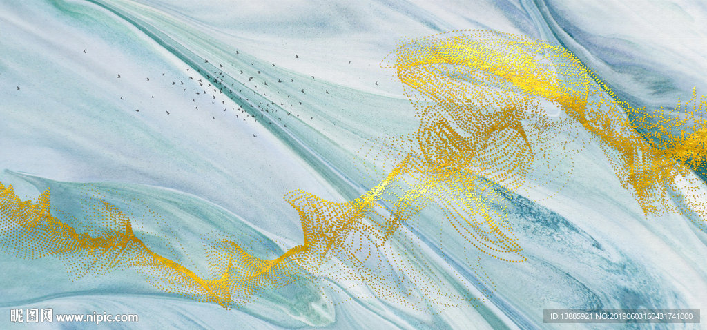 抽象线条装饰画