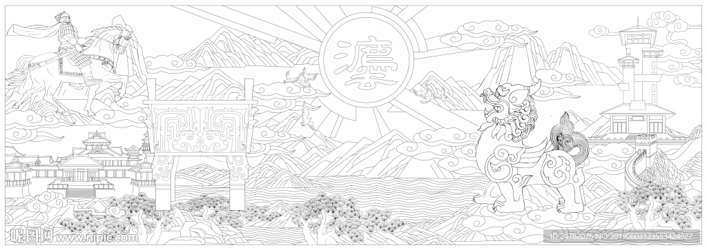 法院浮雕