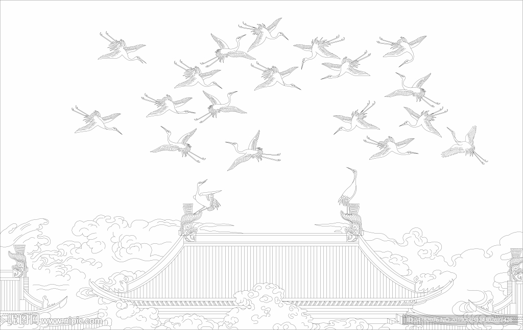 瑞鹤图