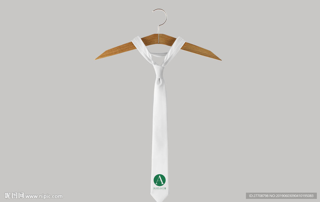 窄领带样机图片