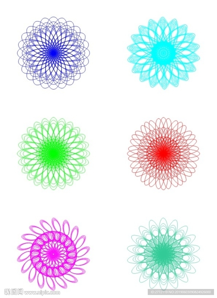 彩炫色彩  防伪花纹