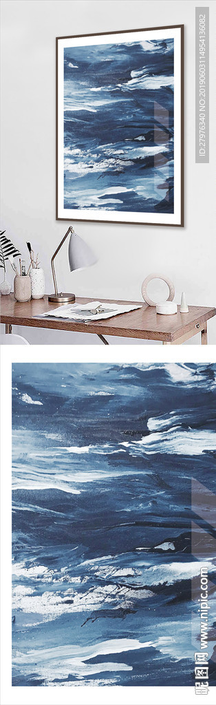 简约抽象晶瓷画