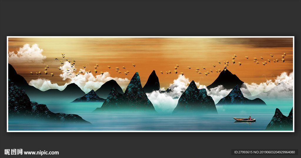 新中式晶瓷装饰画