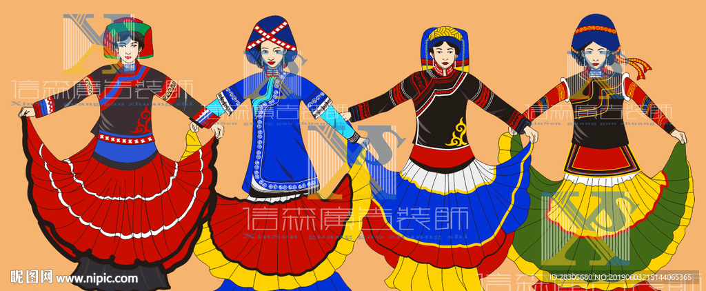 彝族火把节选美