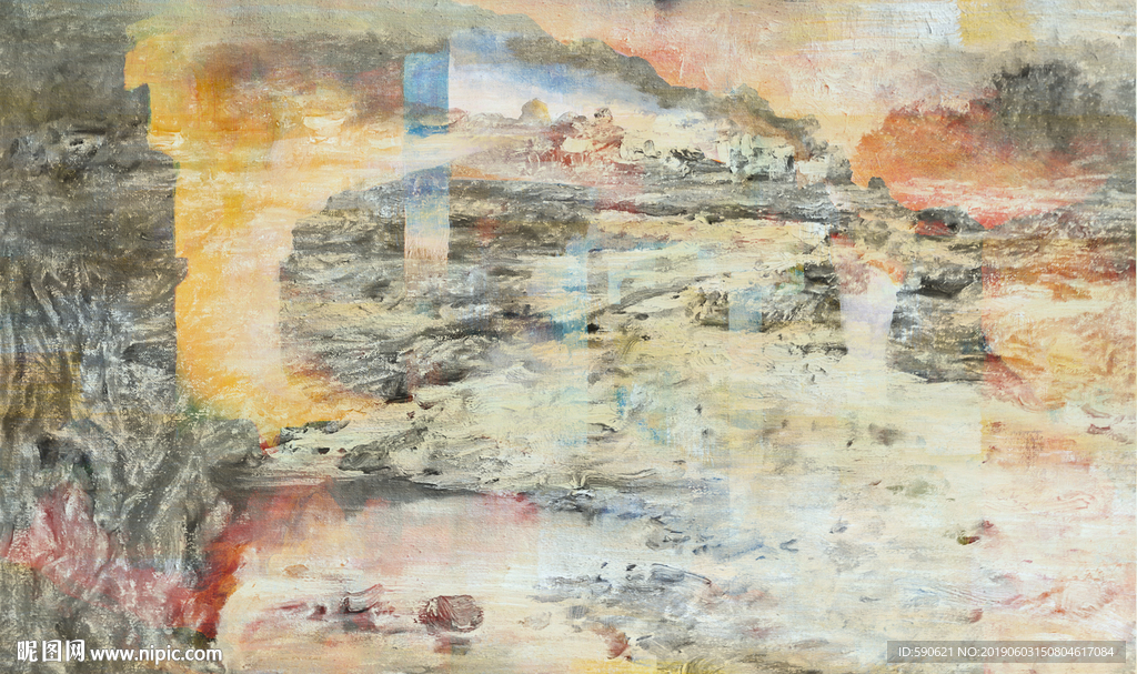 抽象油画