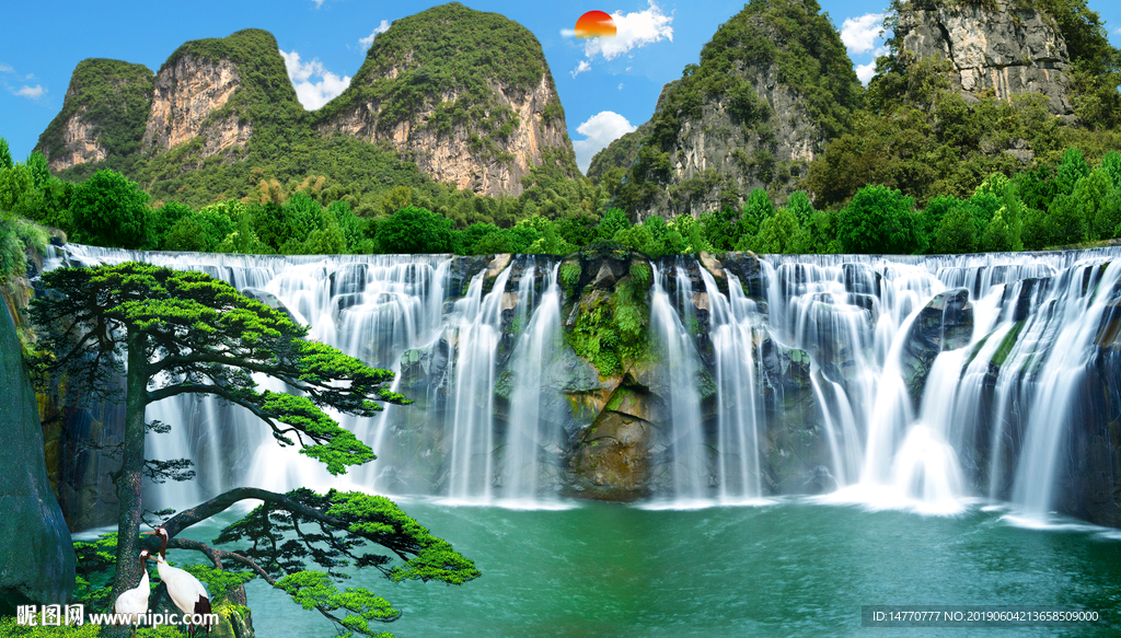 黄山迎客松图片