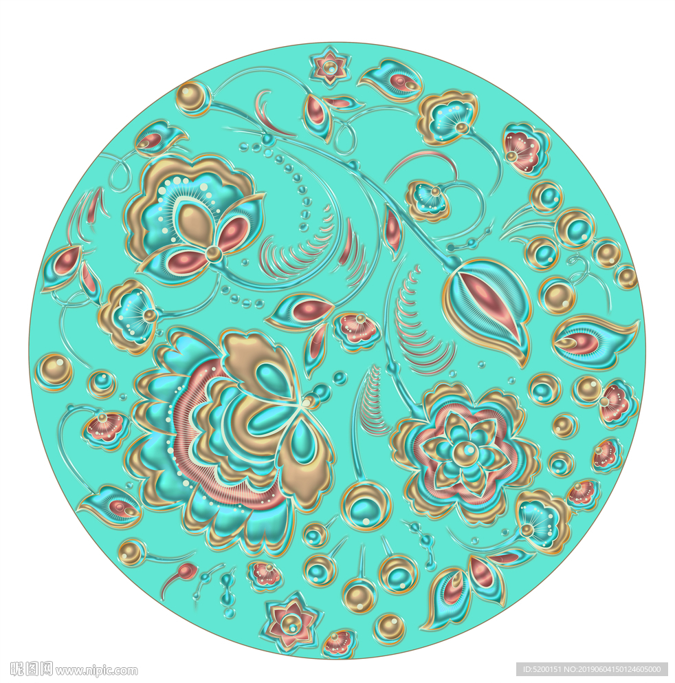 立体花纹