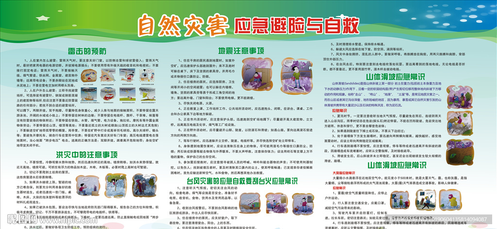 自然灾害应急避险与自救
