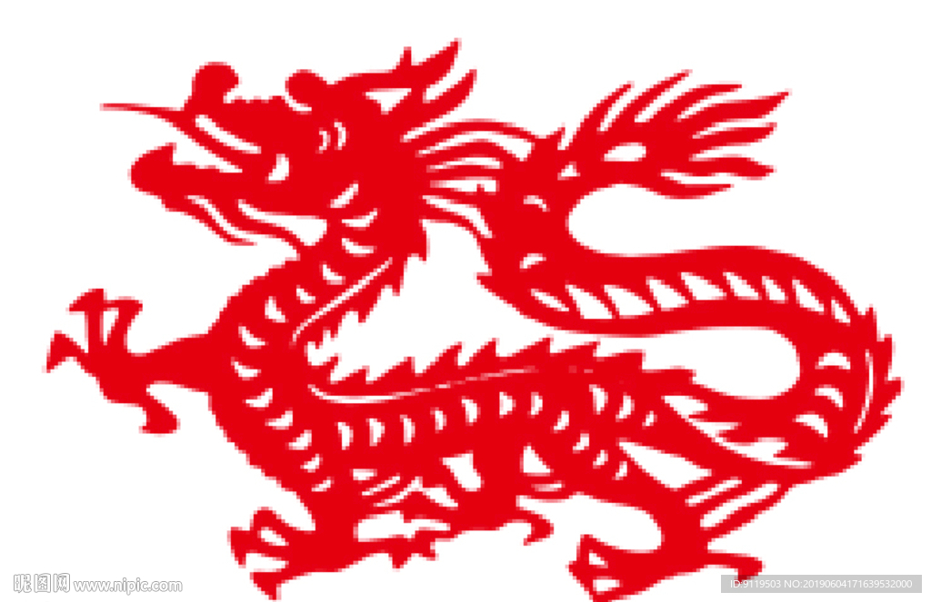 龙剪纸