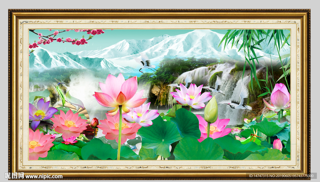 荷花图