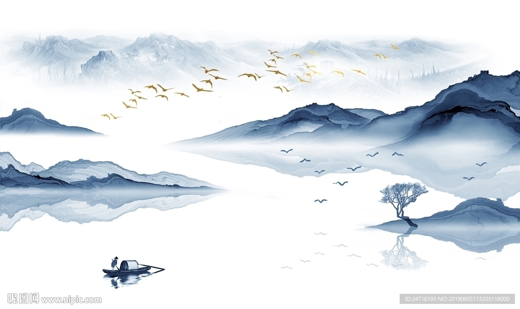 新中式山水画