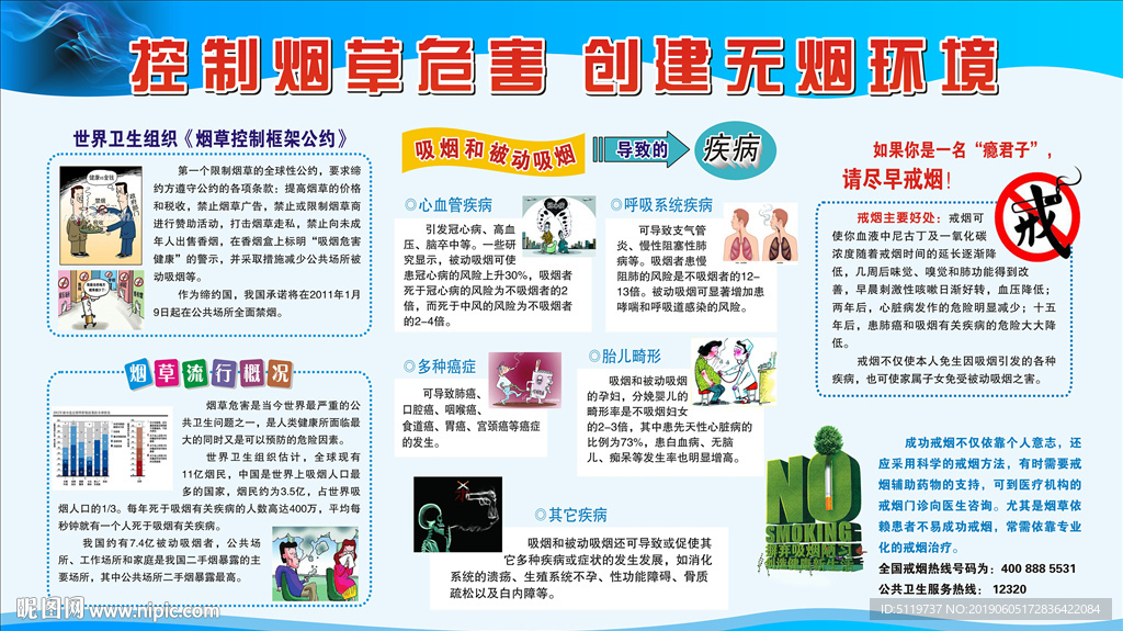 控制烟草危害 创建无烟环境