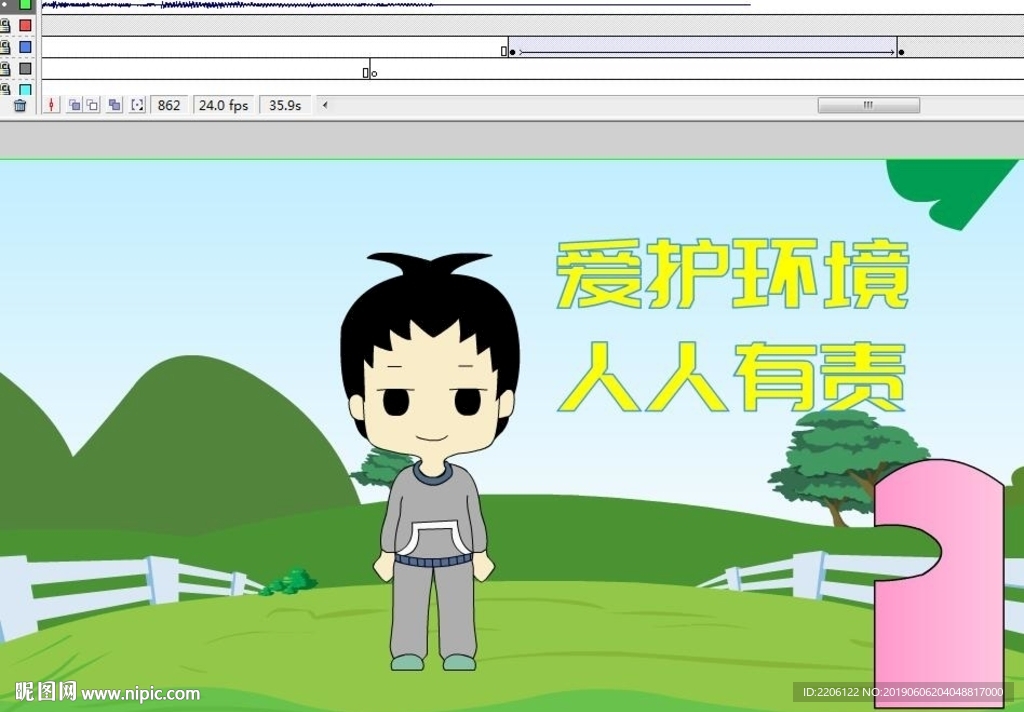 关于环境保护的动画36秒