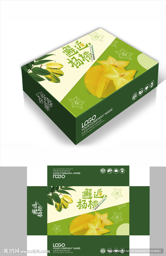邂逅杨桃包装箱包装礼盒设计
