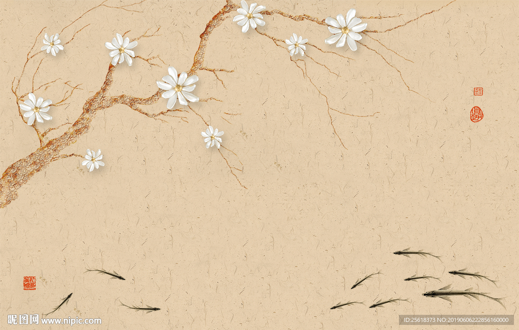 新中式花鸟 中式花鸟 工笔花鸟