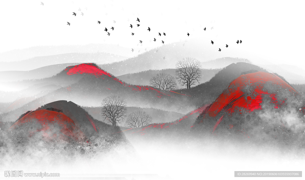 新中式山