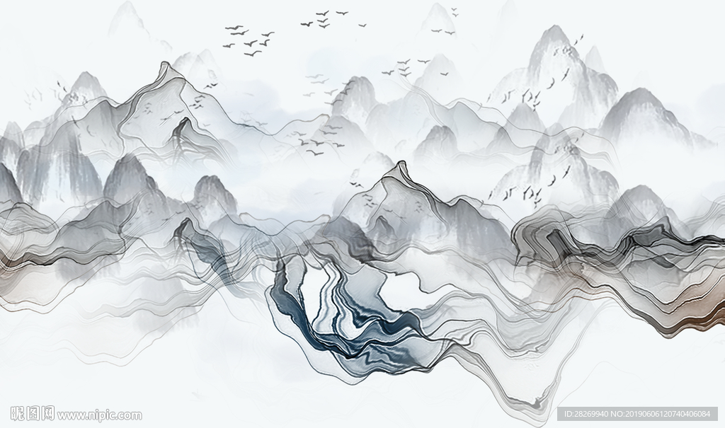 新中式山