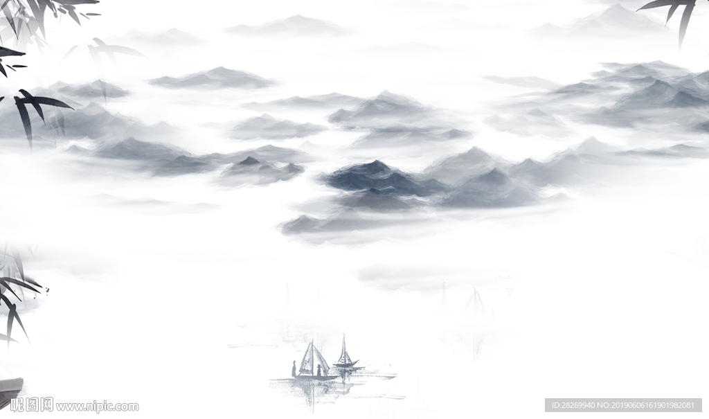 中式水墨山水
