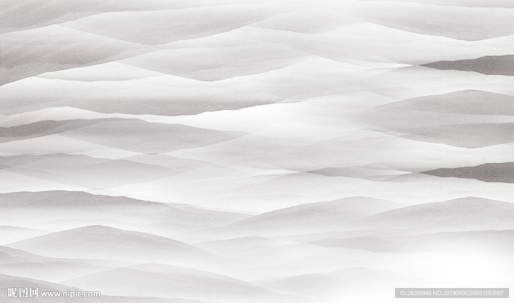 新中式 山水背景墙 水墨山水背