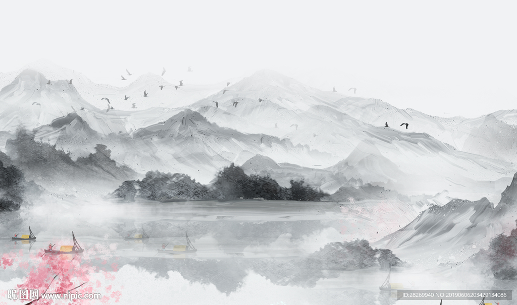 花鸟背景墙