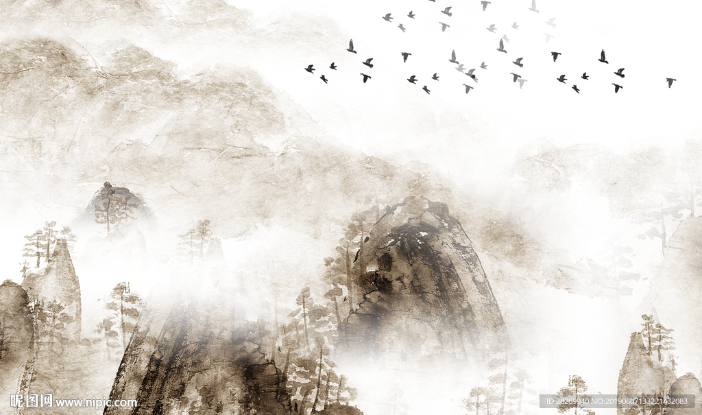 山水背景