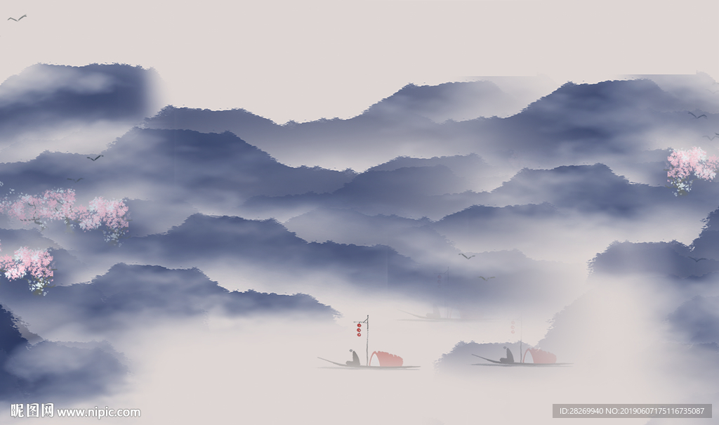 新中式背景墙