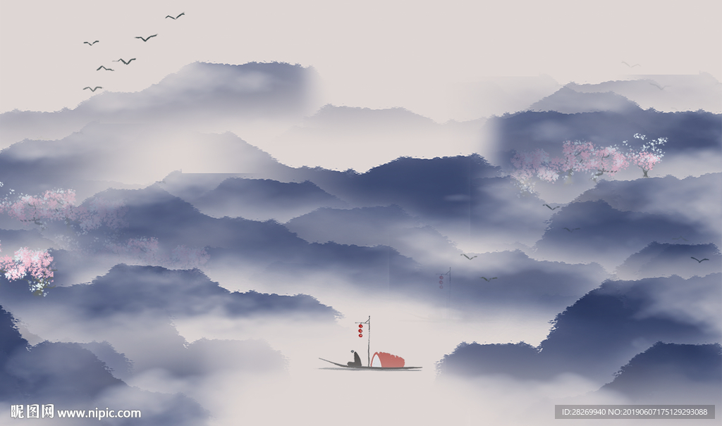新中式背景墙