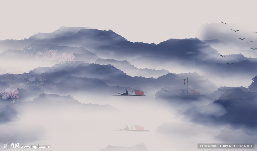 新中式背景墙