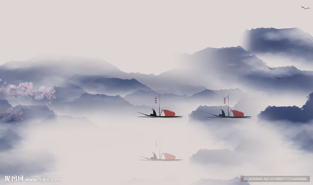 新中式背景墙