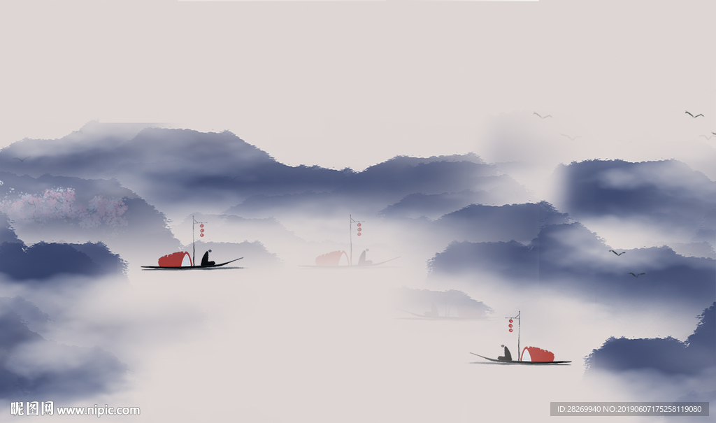 新中式背景墙
