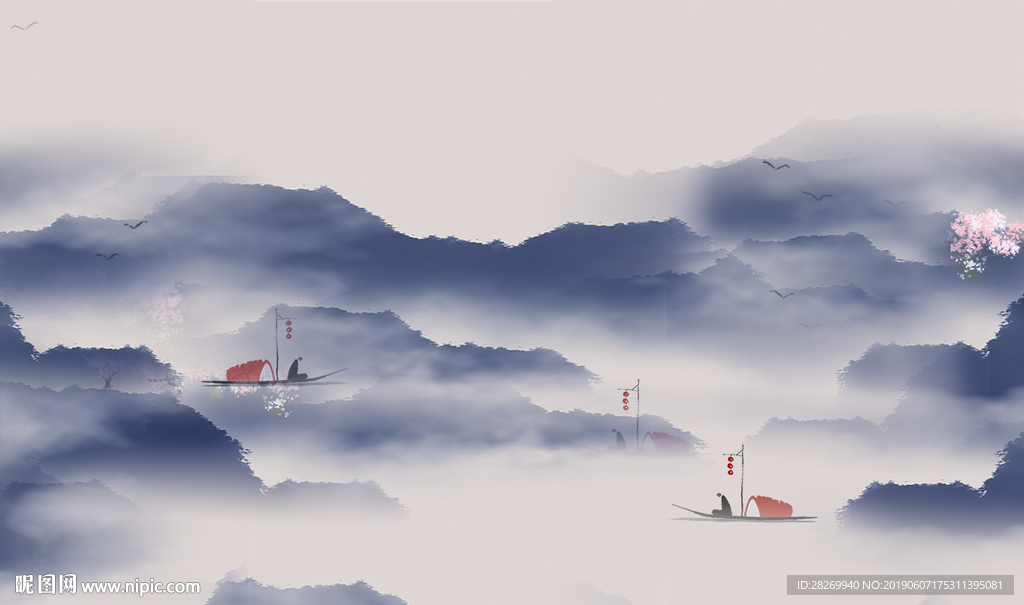 新中式背景墙