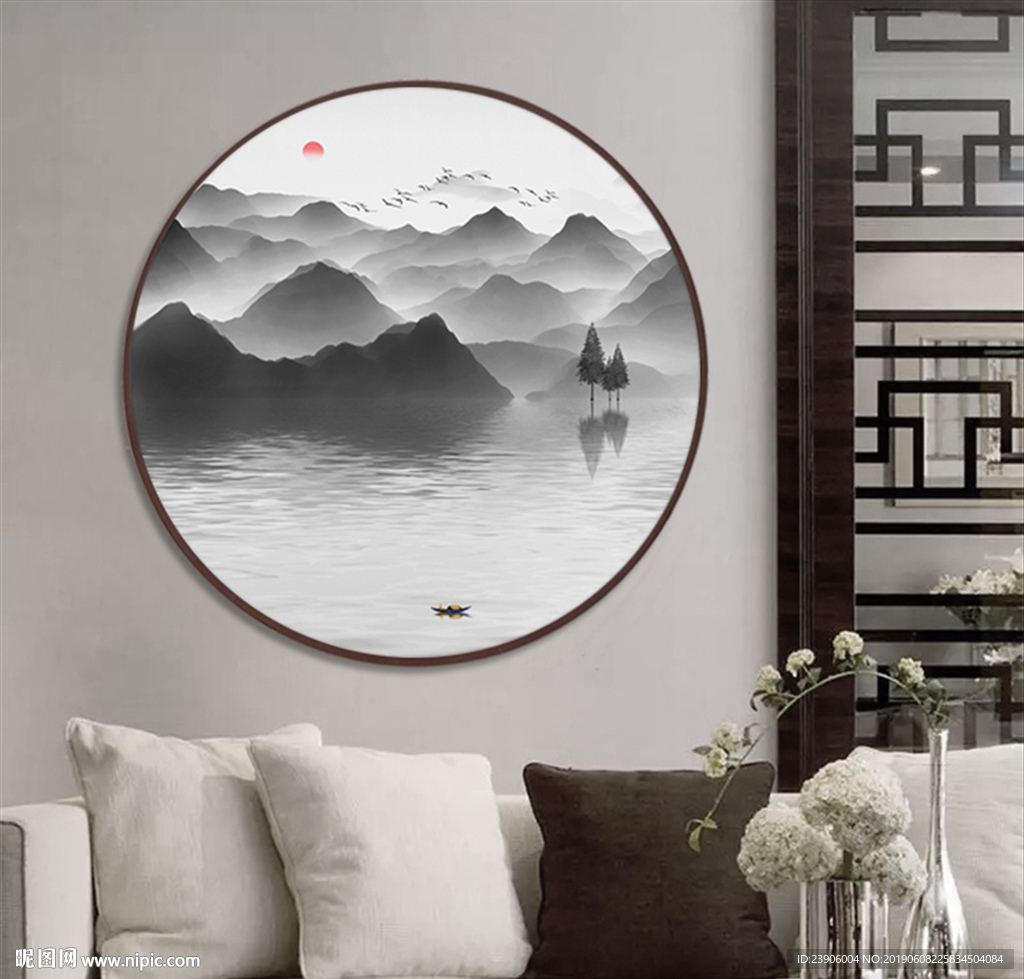 玄关山水画