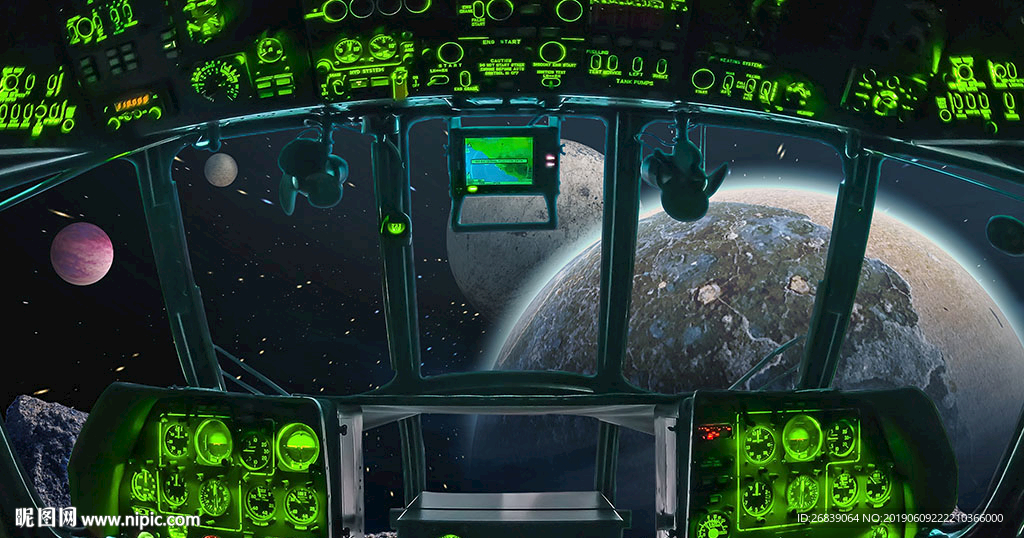 3D立体宇宙星球背景墙