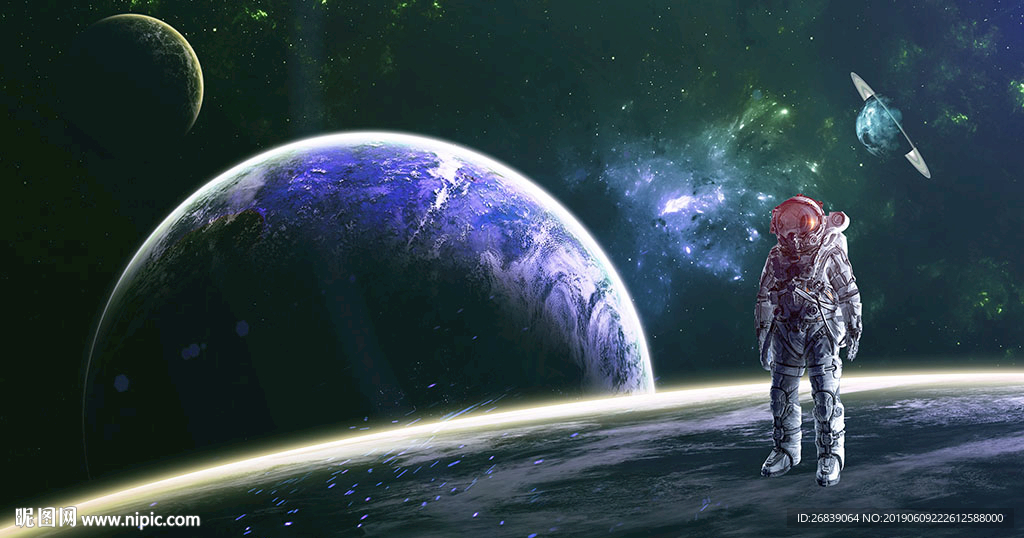 宇宙星球背景墙