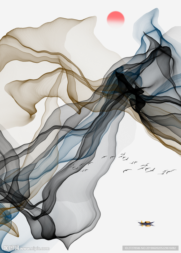 中国风元素 海报背景