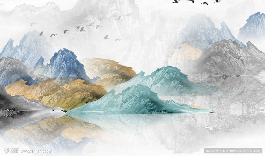 新中式山