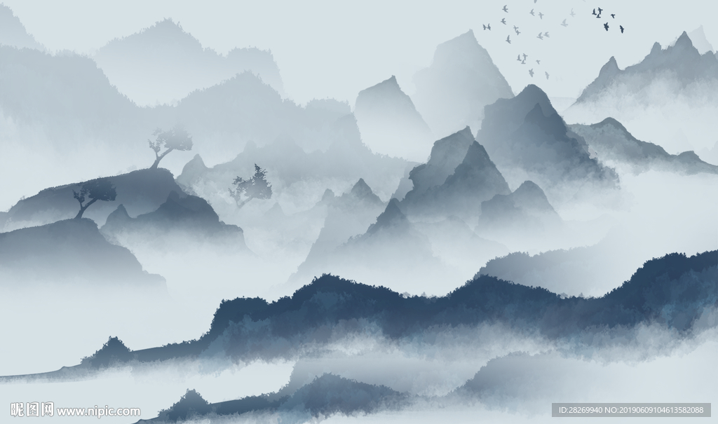 新中式山
