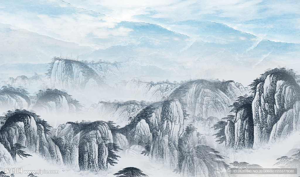 新中式背景墙