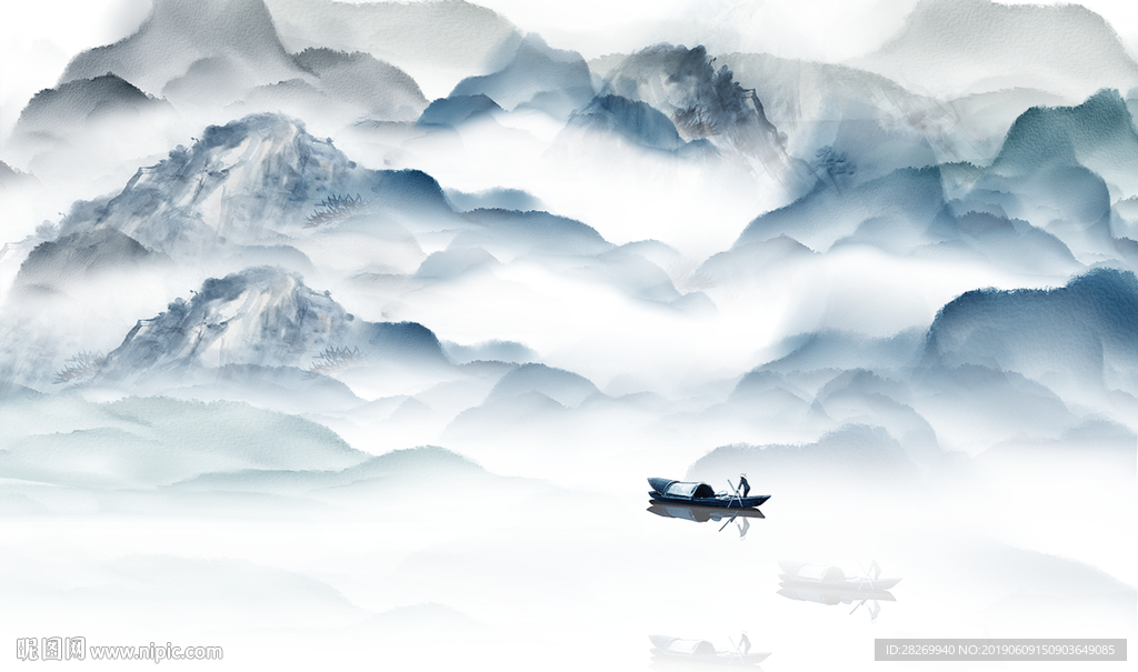 中式水墨山水