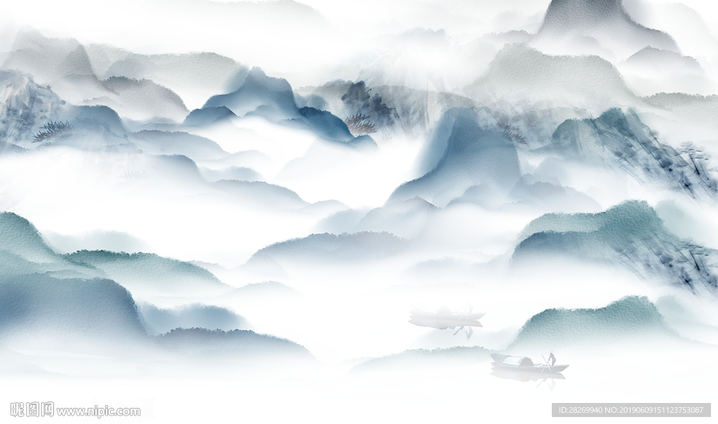 中式水墨山水