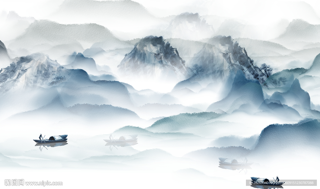 中式水墨山水