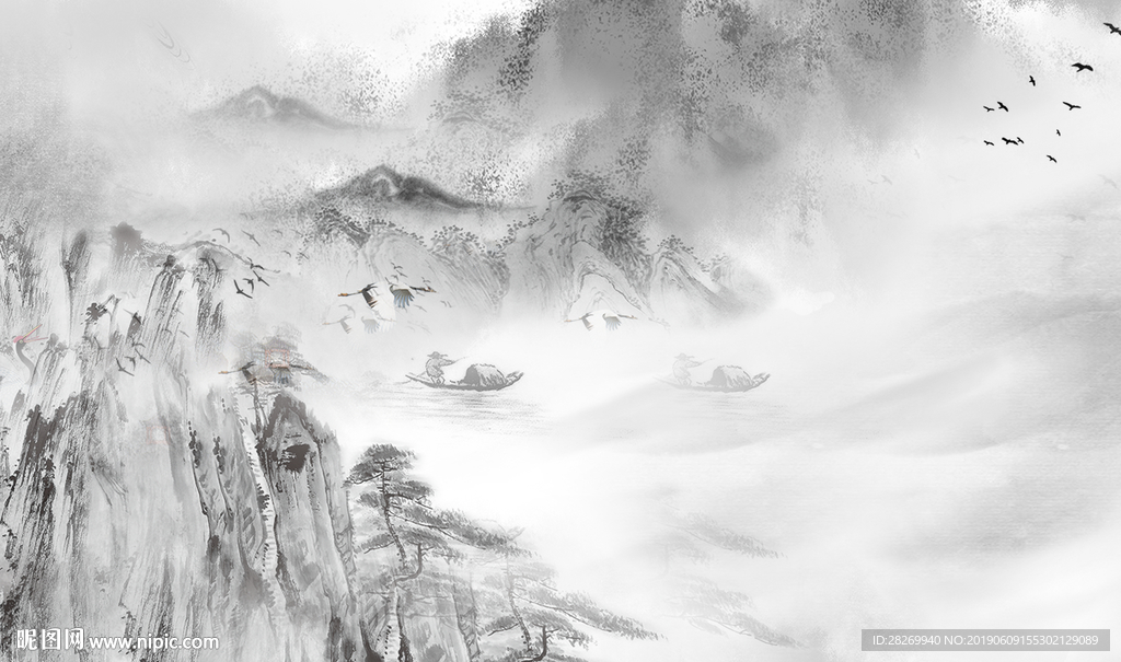 中式水墨山水