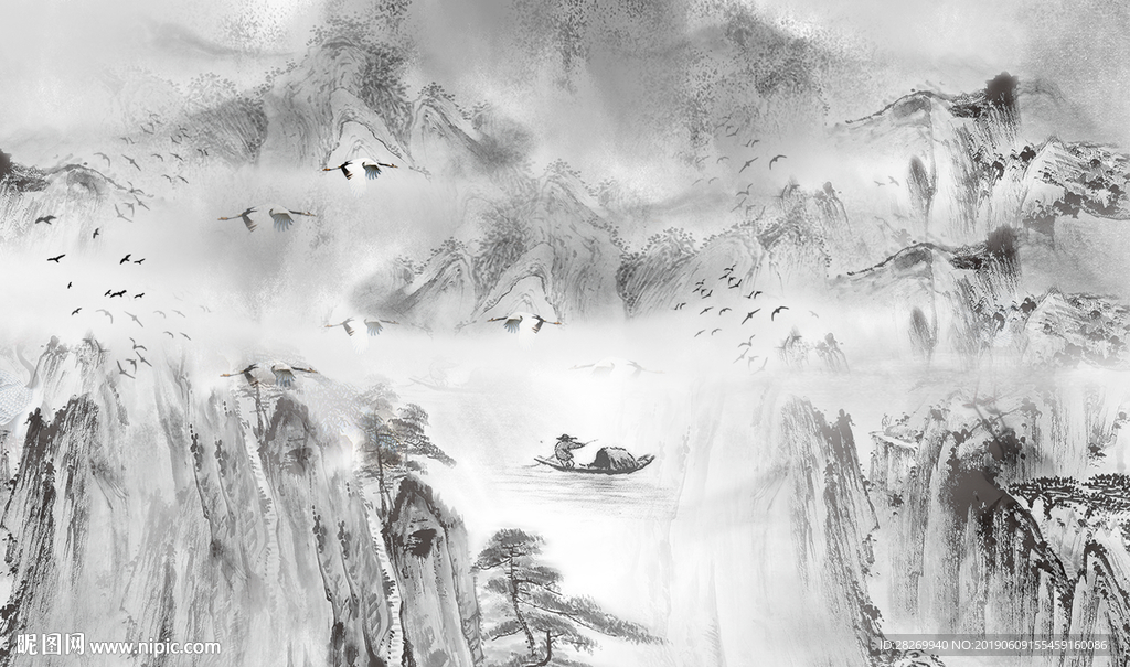 中式水墨山水