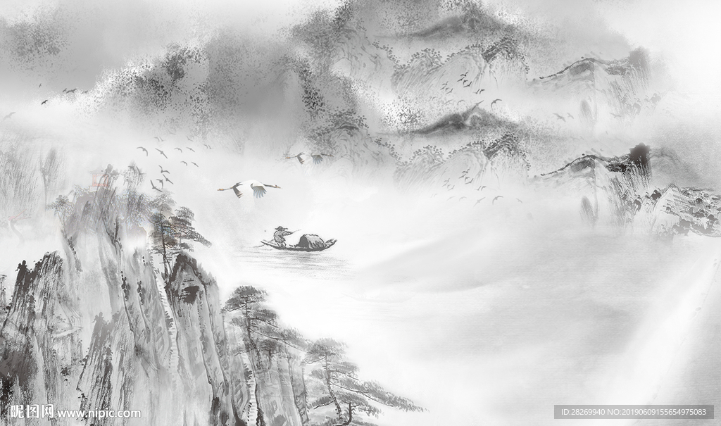 中式水墨山水