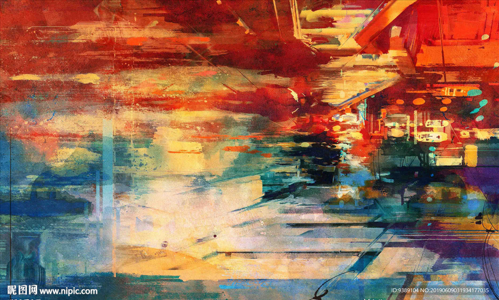 抽象油画