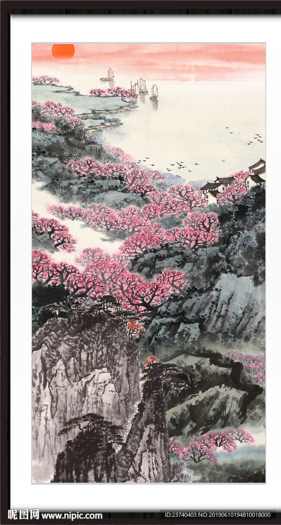 巨幅山水画