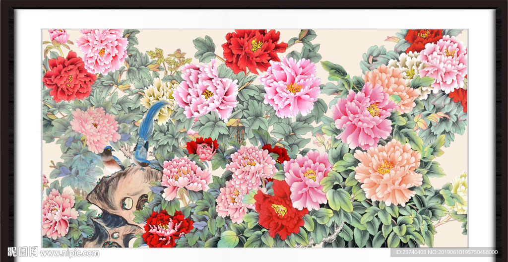 国画牡丹