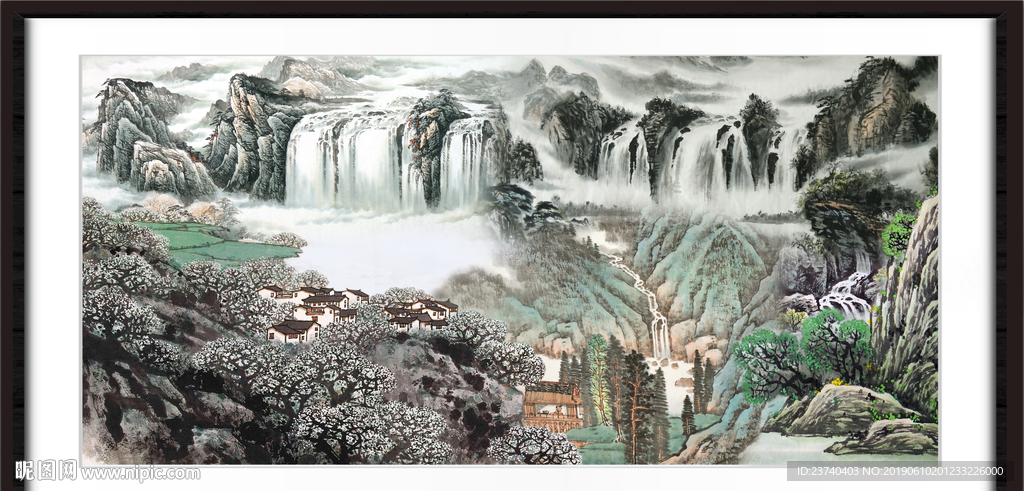 国画山水图