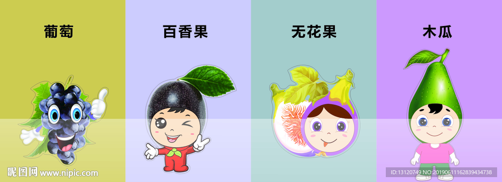 卡通水果